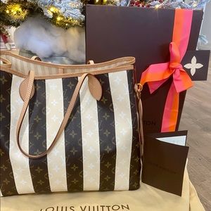 AUTHENTIC LOUIS VUITTON LIMITED EDITION RAYURES NEVERFALL MM